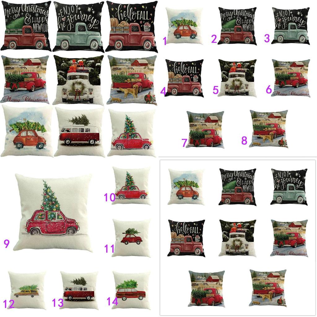 Versatile Cotton Linen Christmas Cushion Cover For Sofa Car Home Decor With Timeless Design