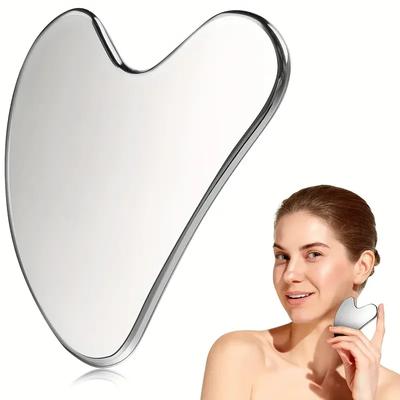 Gesichtsmassage Schaber Edelstahl Beauty Schaber Facelifting Gesetz Ganzkörper Delfin Herz Schaber Holster