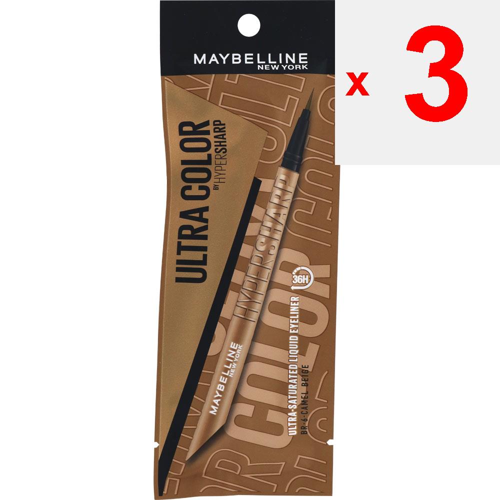 MAYBELLINE NEW YORK Maybelline Ultra Color Eyeliner BR6 Augen Make-up Eyeliner 1. Heben Sie das Augenlid leicht mit den Fingern an, halten Sie den Eyeliner aufrecht und ziehen Sie eine Linie