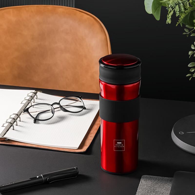

WORLD KITCHEN 400ml Stainless Steel Insulated Thermos Mug