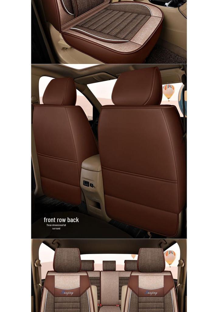 Leather Linen Seat Covers for Wuling Hongguang S, PLUS/S1 S3, Jiachen, Rongguang V, Baojun 730, Ounuo, Weiwang M20