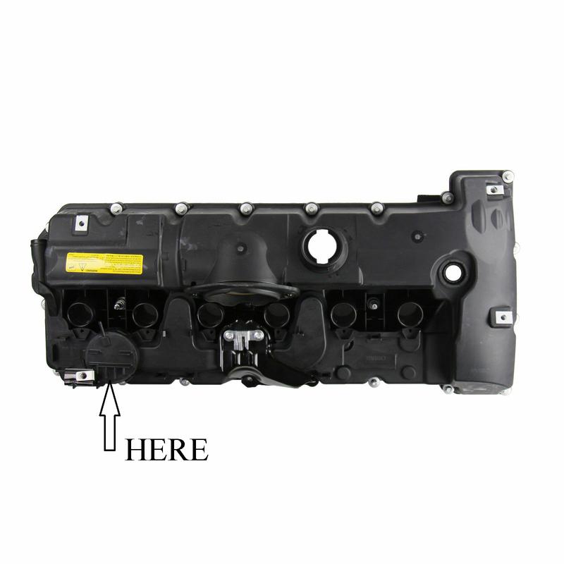 11127552281 PCV Valve For BMW N52 Valve Cap With Membrane For BMW E90 E91 E70 E60 E65 E66 Z4 X3 X5 328i 528i  11 12 7 552 281