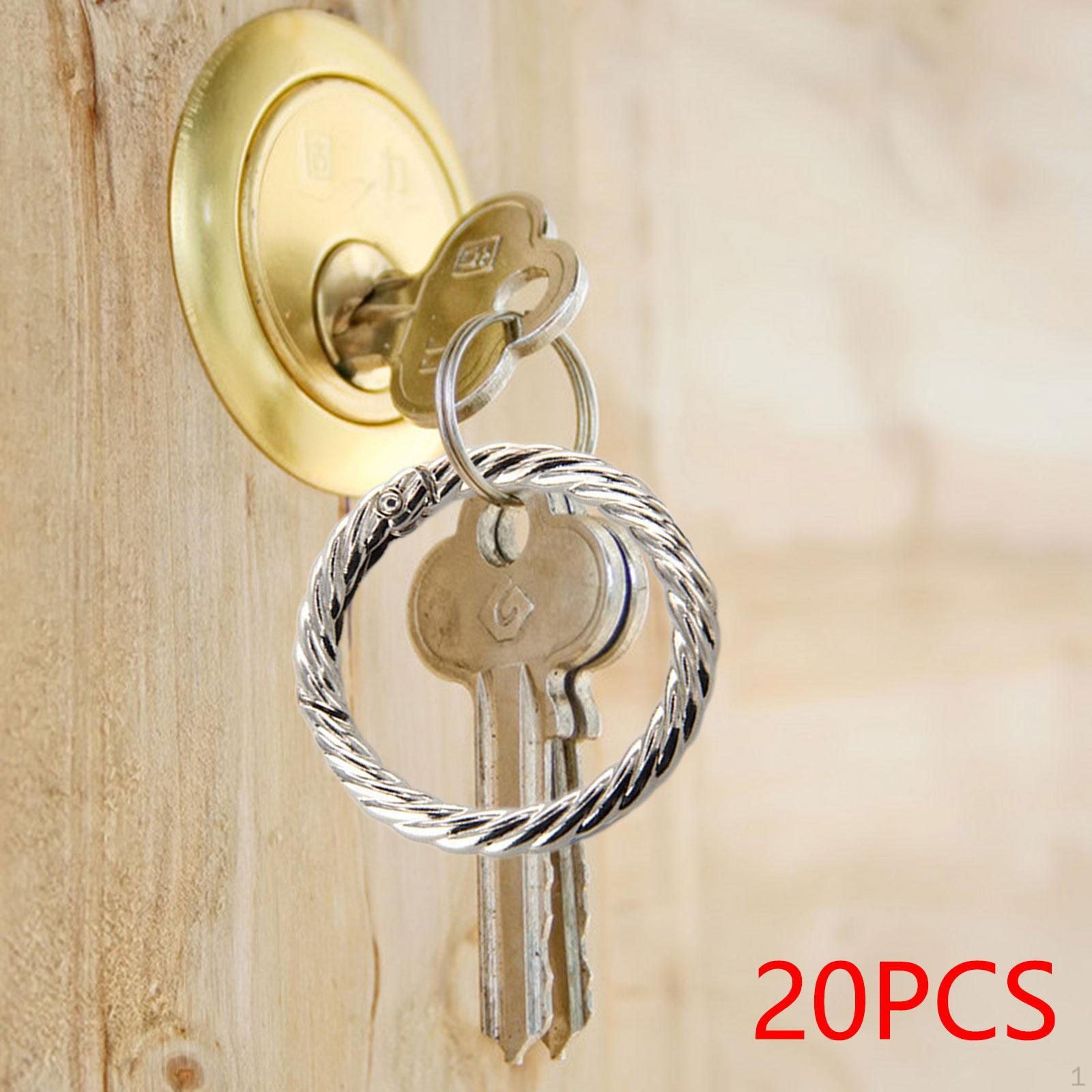 

20 шт. пряжки для кожаных сумок пружинные кольца модные легкие аксессуары своими руками катушки карабин Sliver