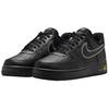 Nike Air Force 1 Low Preto Laranja Laser Tênis Masculinos Prata Metálico IB7677-001