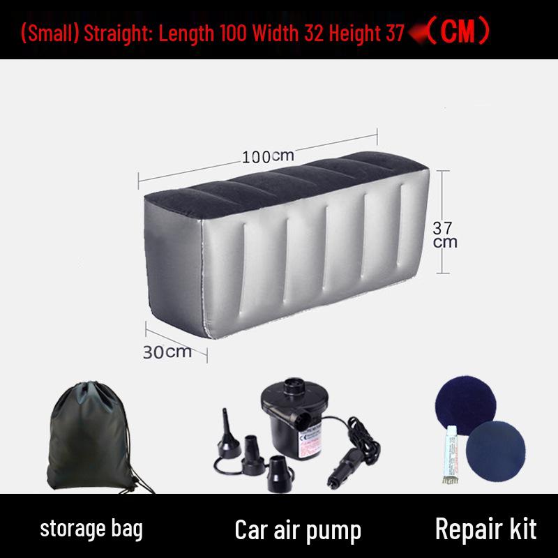 Inflatable Car Bed and Footrest for Rear Seat Use In Sedans and SUVs
