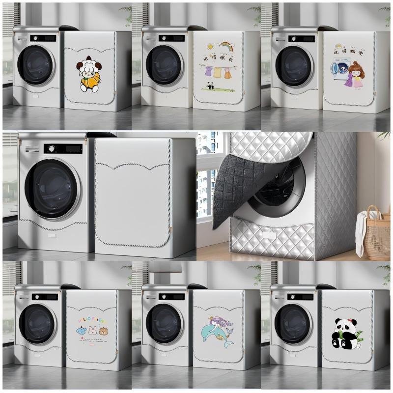 Thickening Washer/Dryer Cover, Sun Protection, Heat Insulation and Waterproof Washer and Dryer Covers for Bathroom Home Goods