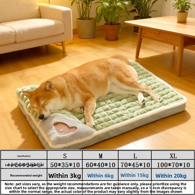 Pet Bed With Removable Washable Cover For Winter Warmth Cat Dog Indoor Use