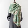 Cashmere Scarf for Women Winter Bufanda Floral Design Thick Shawl Wraps Warm Female Blanket Stoles Echarpe Femme Pashmina
