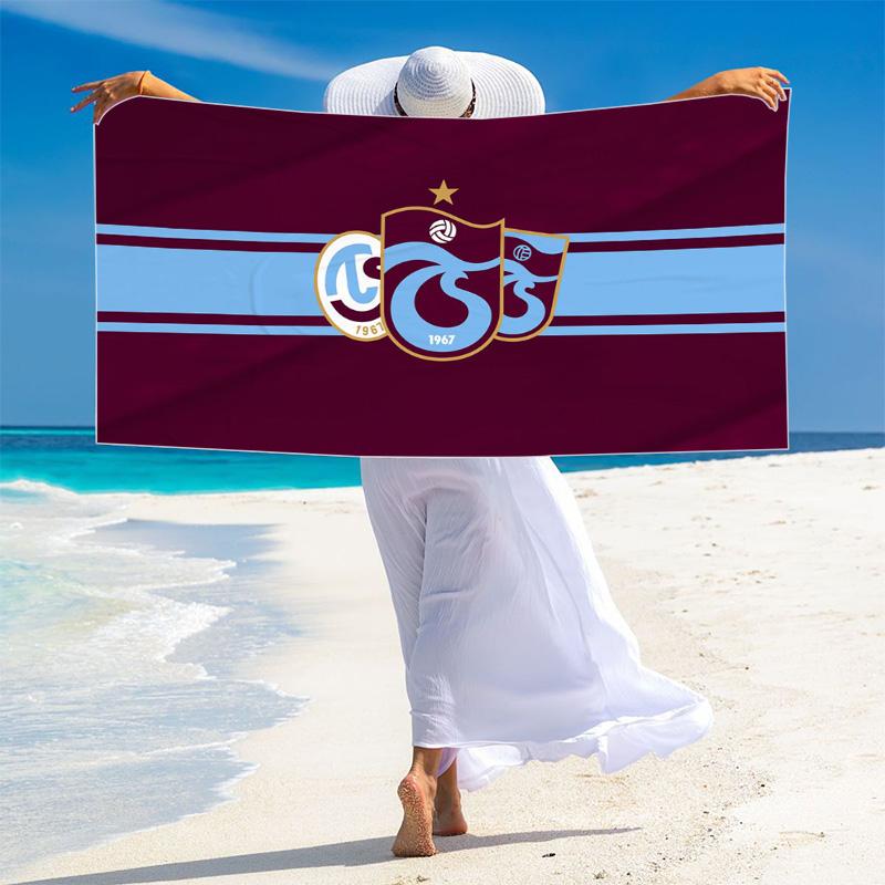 Trabzonspor Print Beach Towel, Large Soft Quick Dry Towel for Beach Camping Swimming