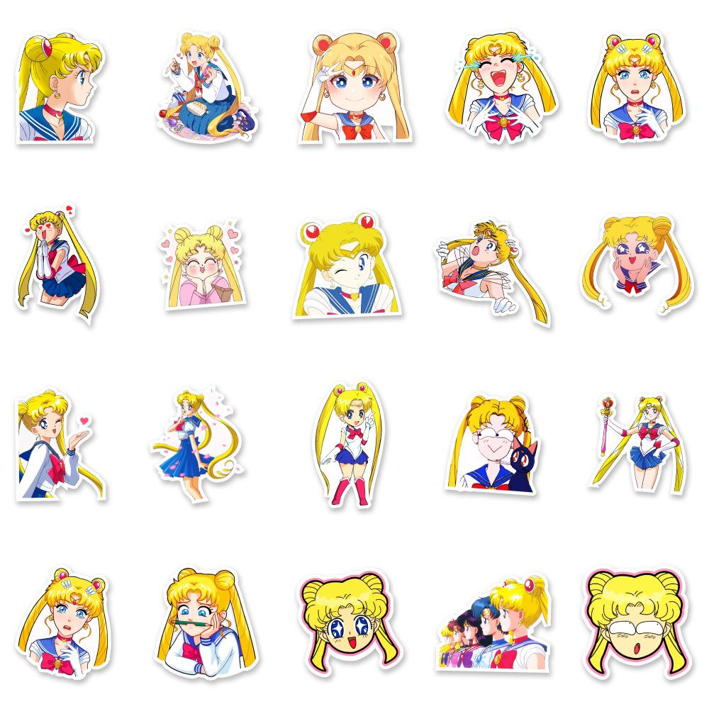 50 Anime Beautiful Girl Skateboard Laptop Suitcase Car Water Cup Graffiti Decoration Stickers