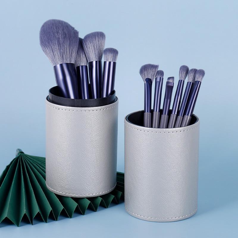 Cangzhou 10-Piece Purple Rabbit Makeup Brush Set: Powder, Concealer, Highlight, Eyeliner, and Eyeshadow Brushes