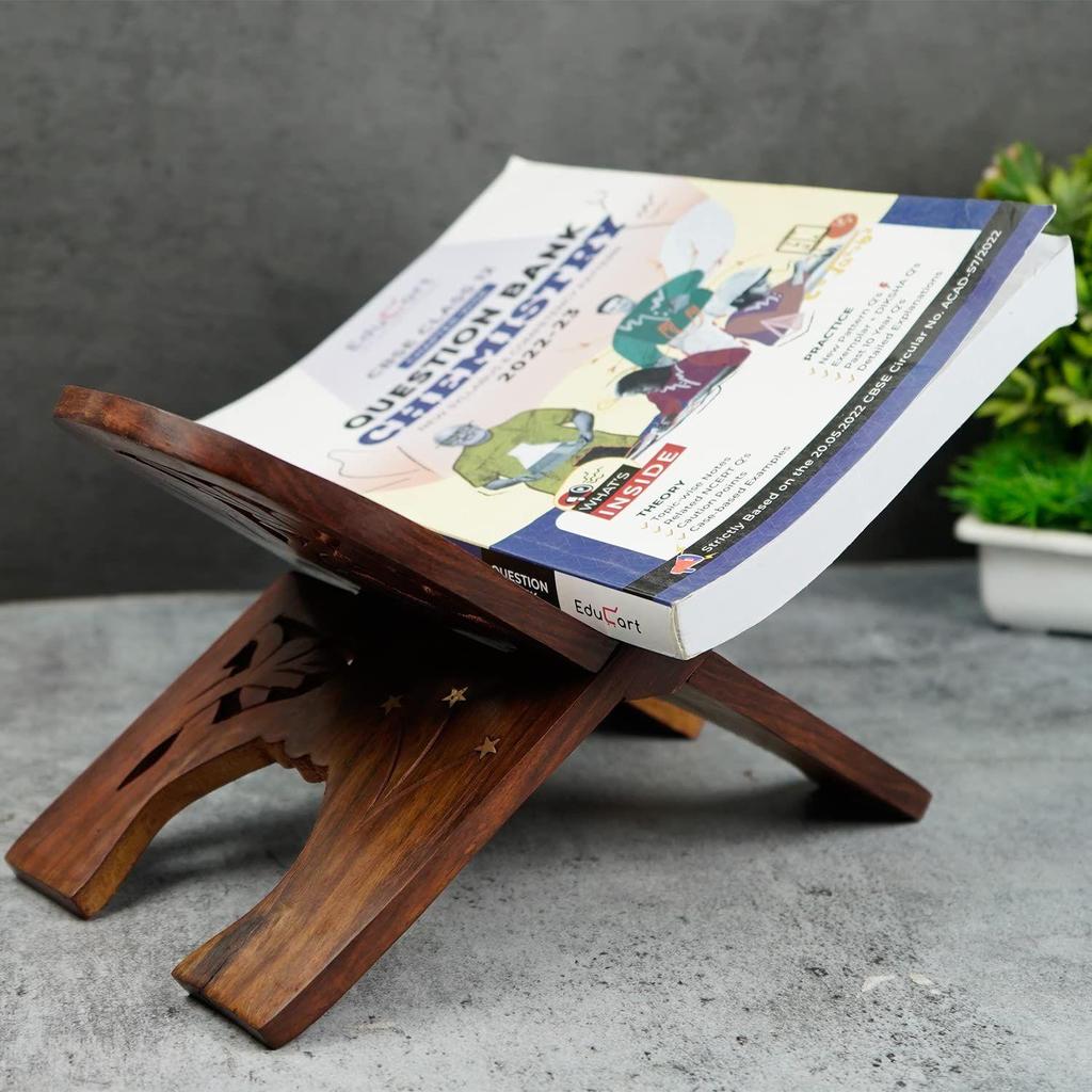 Premium Pakka Sheesham Wooden Rehal | Religious Holy Book Stand Holder
