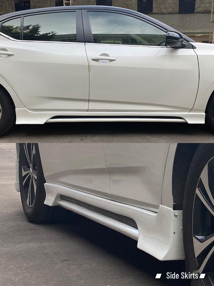 Front & Rear Lips, Side Skirts, Rear Spoiler for 14th Gen Sylphy (2020-2022 Models)