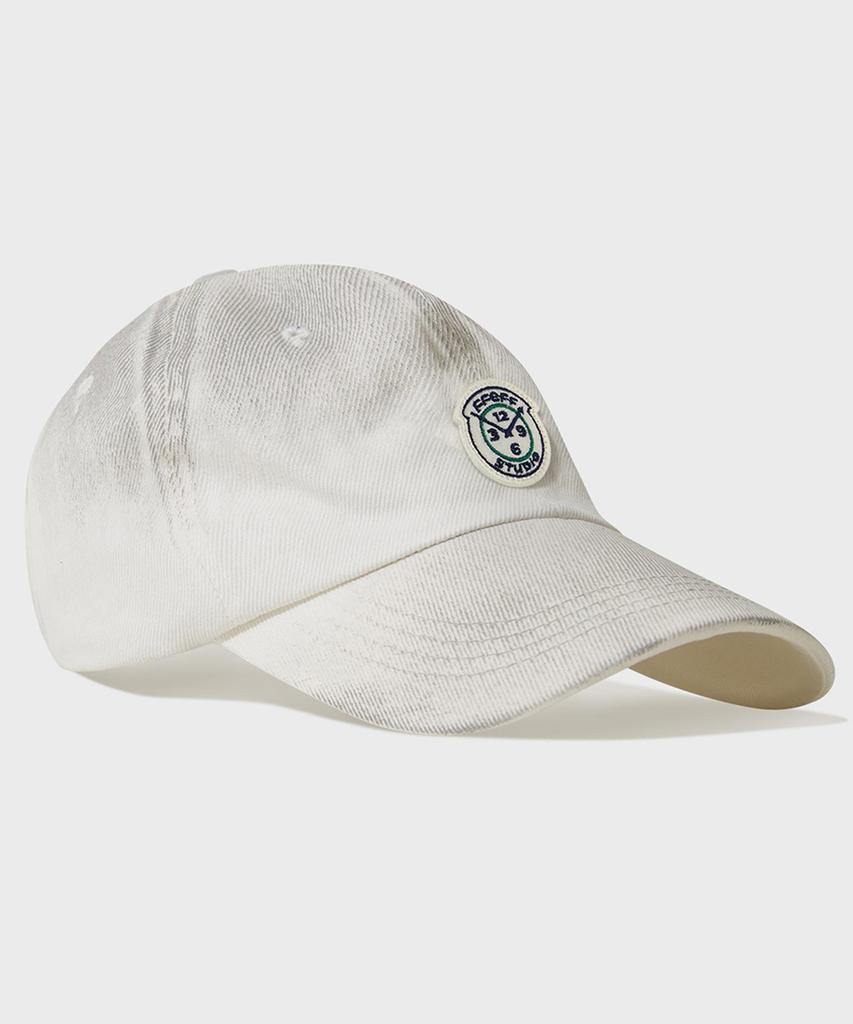 FFEFF STUDIO Dirty Wash Wappen Ball Cap (Ivory)
