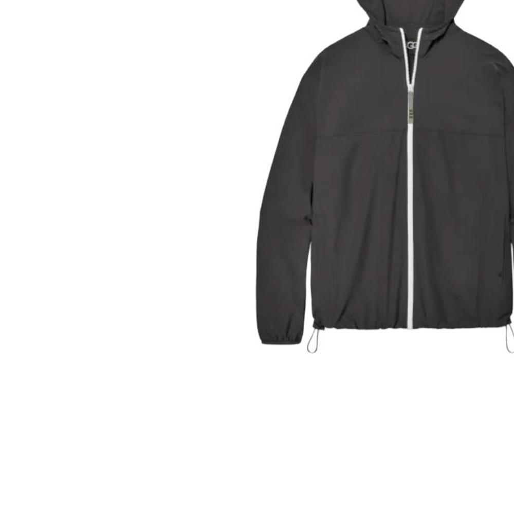 UGG Fitted Zip-Up Hooded Jacket Men jackets Black 1152965