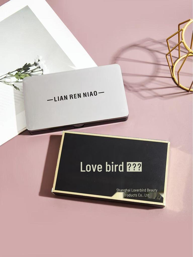 Little Sparrow 5 Double-Ended Eyeshadow Brushes with Mirror Box - Portable Makeup Tool Set