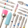 14pcs/set Nail Drill Machine Bit Nail Gel Removal Polishing Tools Pedicure Manicure Rotary Grinding  Buffer Polisher