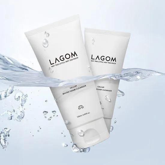 Lagom Cellup Micro Foam Cleanser 120ml Double Set (+Cleansing Milk 20ml)