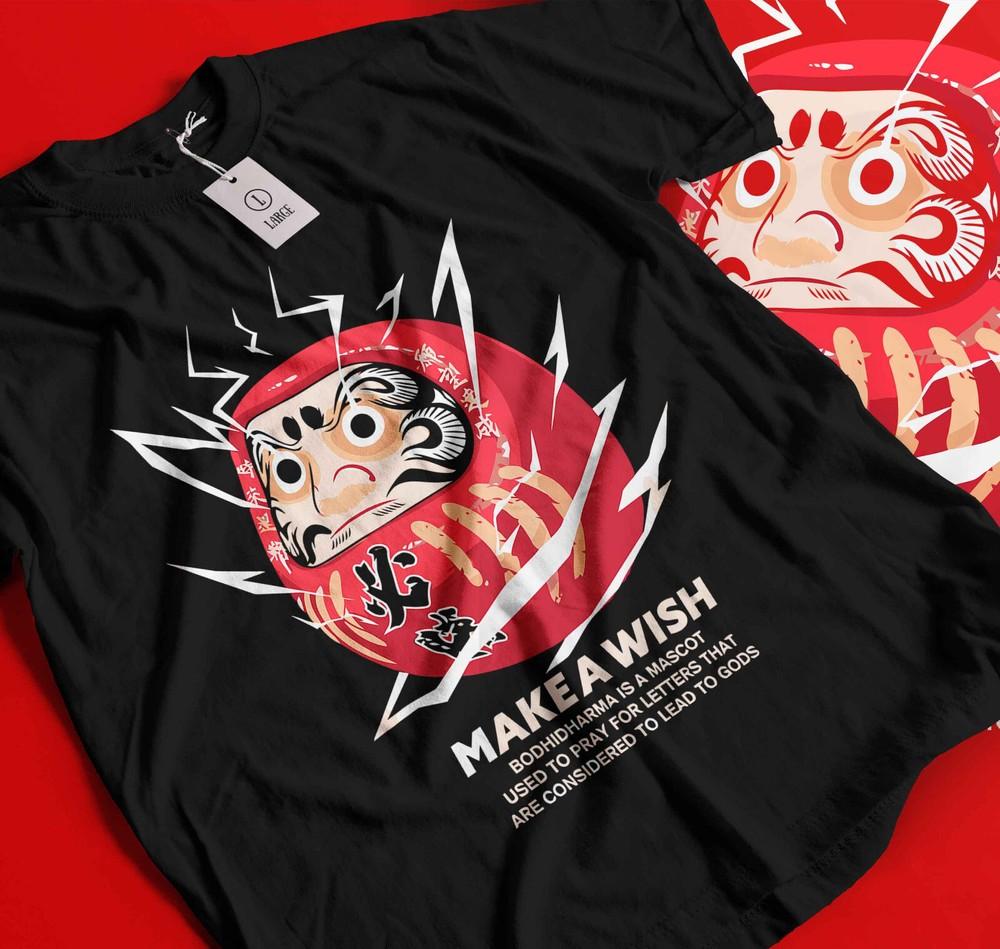 

DARUMA T-Shirt Short Sleeve Basic Tee Sport Best shirt Top 446 XL