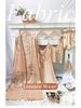 Women's Four Seasons Tie-Up Robe & Nightgown Set - Thin, Mid-Length Pajamas