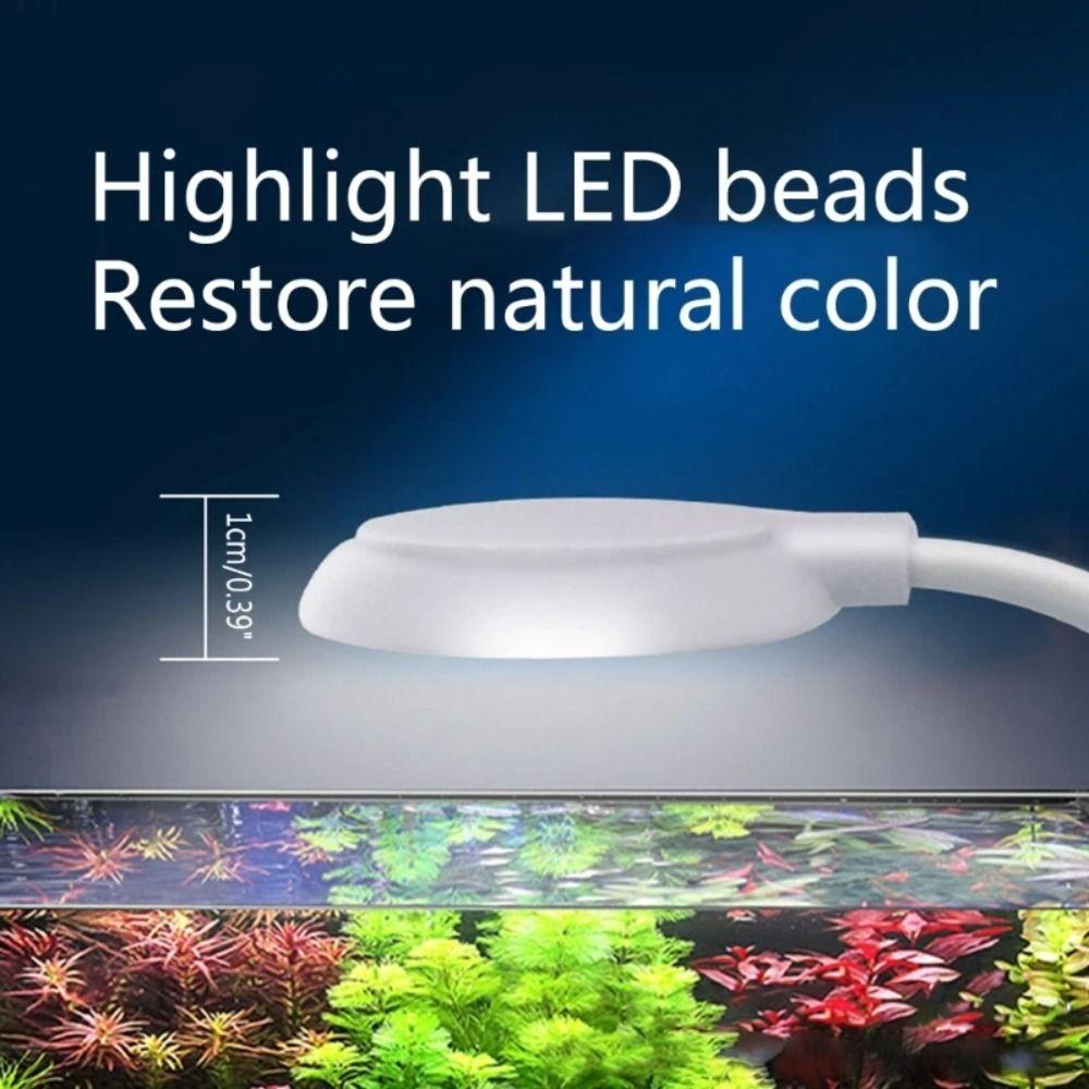 White and Blue Lights Clamp Aquarium Lights 5W Aquarium Supplies Aquatic Plant Grow