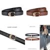Leather Premium Pu Women Belt With Alphabet Alloy Closure For Casual Office Or