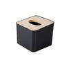 Creative Bamboo Tissue Box with Liftable Wooden Lid for Living Room or Coffee Table
