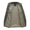Men's Mid-length Cotton Jacket: Spring/Autumn, Lapel, Button-up, Dad Style, Plus Size for Middle-aged/Elderly