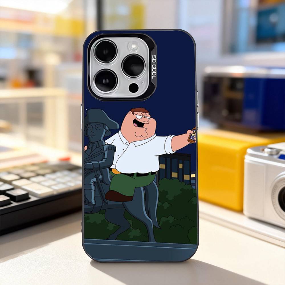 F-Family Funny G-Guy Funny For iPhone 17,16,15,14,13,12,11,Pro,Max,Plus,E,Air,Mini Anti Fall Black Matte Hard Bumper Phone Case