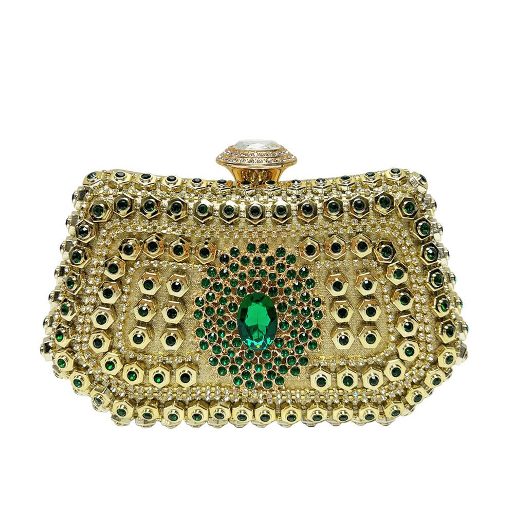 Borsa da sera elegante per banchetti con intarsi di diamanti, pochette da donna, borsa a tracolla per abito impreziosita da cristalli