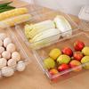 1Pcs Kitchen Storage Box Fruit Vegetable Preservation Organizer Transparent Egg Container Under-Shelf Refrigerator Drawer