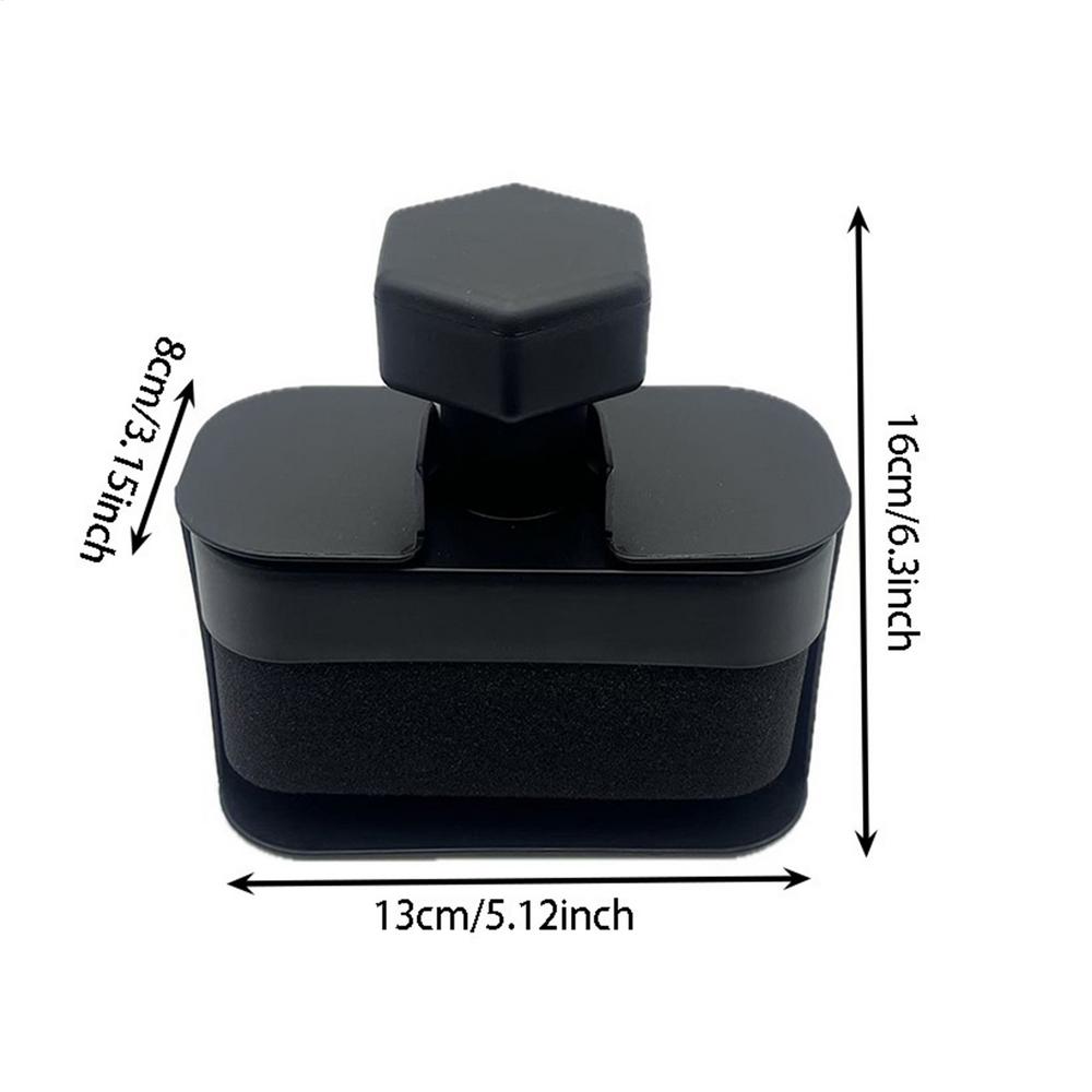 

Tire Shine Applicator Car Tire Polishing Sponge Brush Auto Wheel Dressing Tool With Non-Slip Handle For Sedan SUV Truck Vehicle чорний