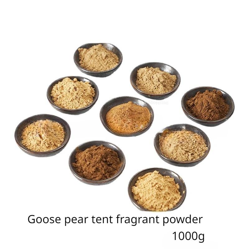 1000g Natural Incense Powder Goose Pear Osmanthus Jasmine Sandalwood Agilawood Home Tea Room Incense Seal Make Fragrant Material