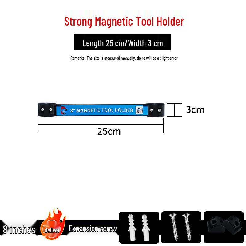 Magnetyczny Stojak do Przechowywania Narzędzi i Noży z Mocnym Chwytem