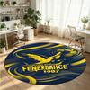 Fenerbahçe FC Printed Round Crystal Velvet Rug Soft Non Slip Floor Carpet For Bedroom Holiday Gift