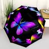 1pc Butterfly, Floral Automatic Open/Close Umbrella, Compact Travel Umbrella, 8-Rib Sturdy Frame - Ideal Gift for Friends yy251118107