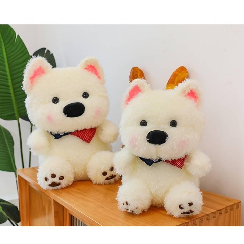 Adorable West Highland Terrier Plush Toy Soft Dog Stuffed Animal Perfect Birthday Gift