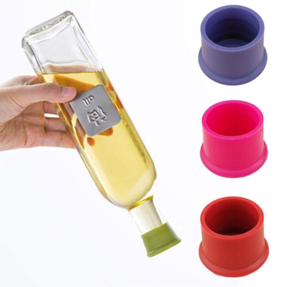 1/6pcs Silicone Wine Stopper Fresh Keeping Sealers Bar Accessories Portable Wine Bottle Cap