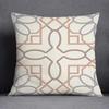 Federa Decorativa Quadrata con Motivo Geometrico Floreale Nordico Copricuscino per Casa Ufficio