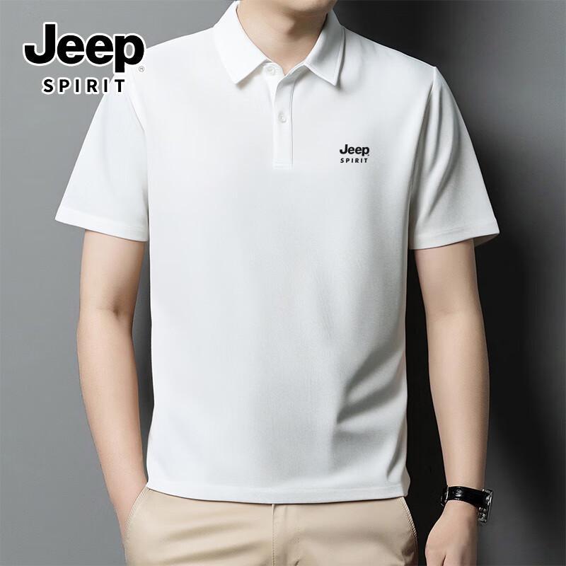 

JEEP SPIRIT Men s Casual Short Sleeve Polo Shirt 4XL