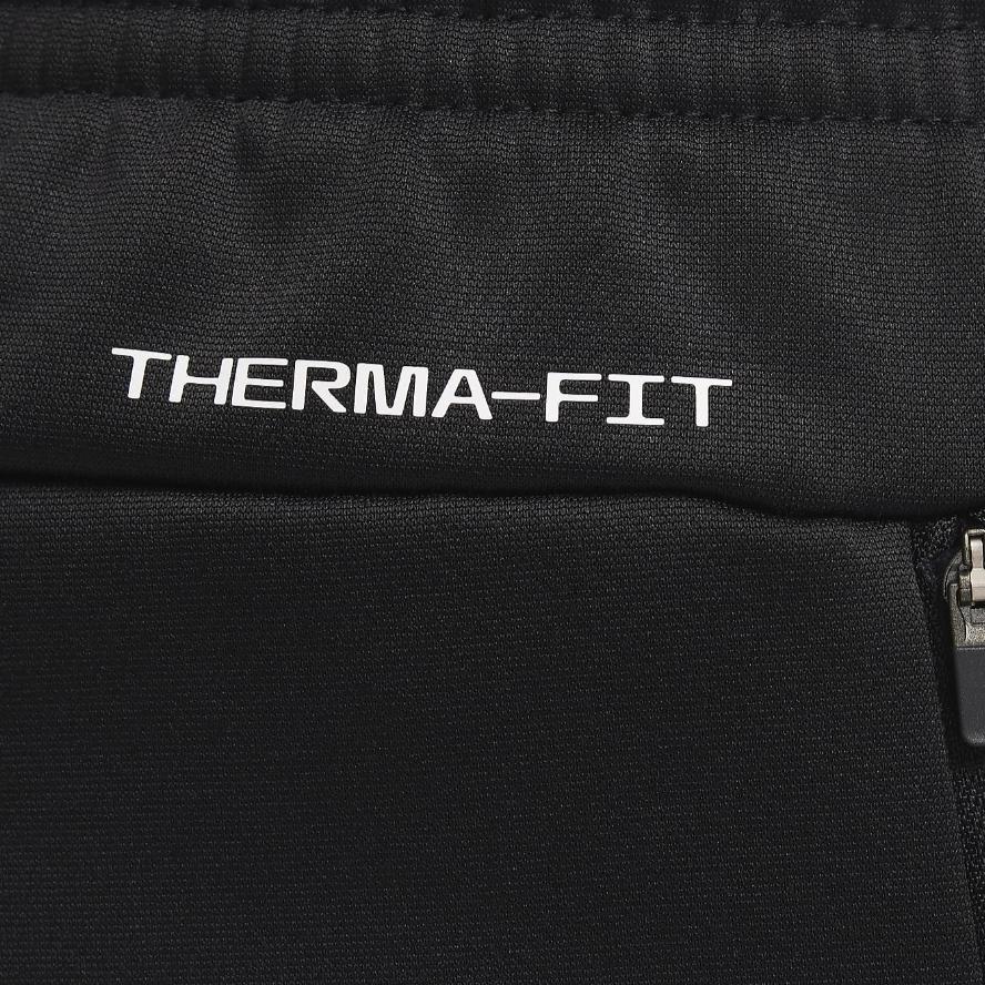 Nike Solid Color Logo Elastic Waist Tapered Casual Pants Men Bottoms Black FZ1063-010