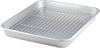 Taniguchi Metal Lightweight and Tray Set with X Size Made In for Food Tempura Easy-to-Use Rack, 37.3 30.9 Cm, 1, Japan, Preparation, Frying,