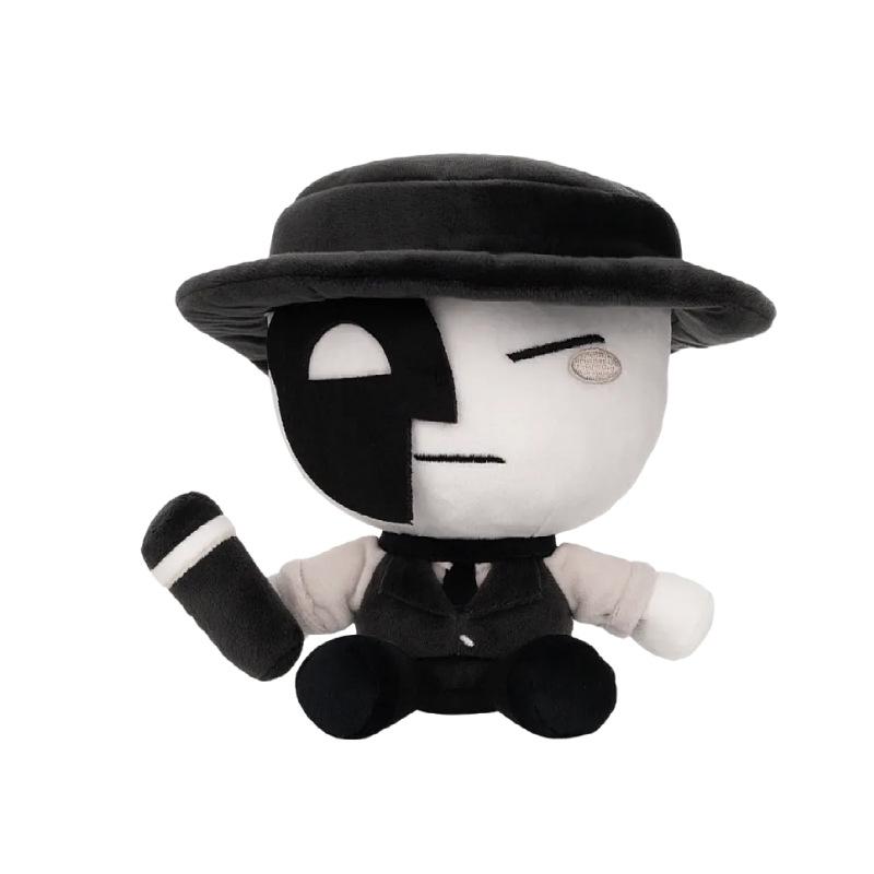 

Game Die of Death Artful Plush Toys 20cm Artful Stuffed Doll Birthday Holiday Gifts Peripherials Decoration чорний/білий