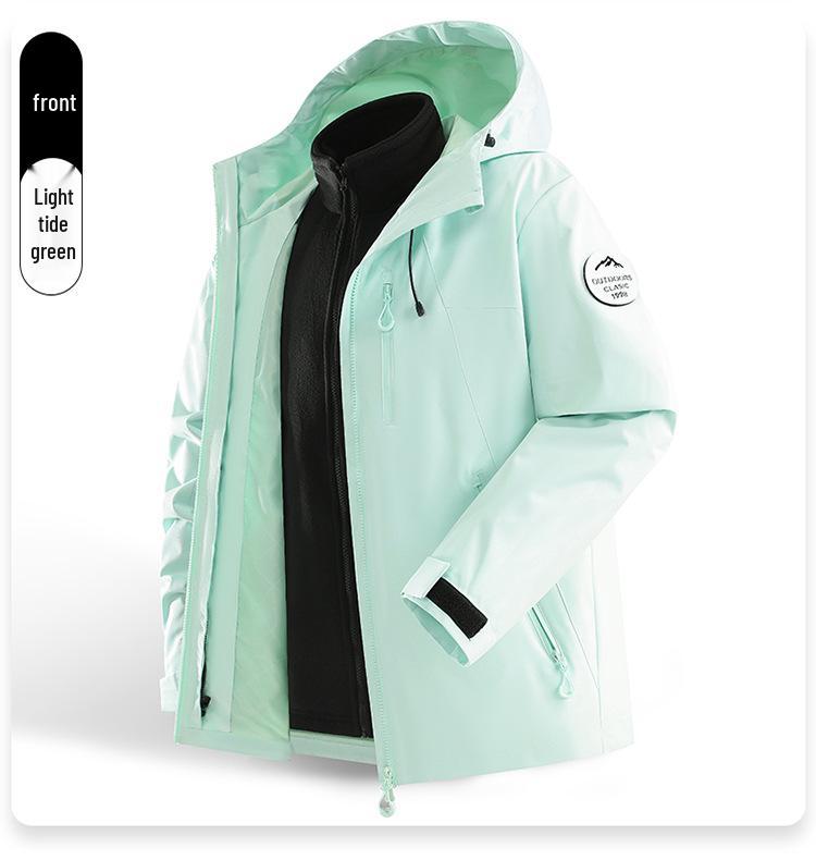 Giacca Outdoor 3-in-1 di Alta Gamma Unisex: Impermeabile, Antivento, con Fodera in Pile Rimovibile