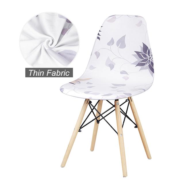 1 /2 /4 /6 Pcs Seat Cover For Shell Chair Washable Removable Armless Shell Chair Cover Banquet Home Hotel Slipcover Seat Case