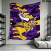 Minnesota Vikings Duvar Gobleni Estetik Duvar Askısı Baskılı Kumaş Battaniye Yatak Odası Oturma Odası Ev Dekorasyonu için Dekoratif Goblenler