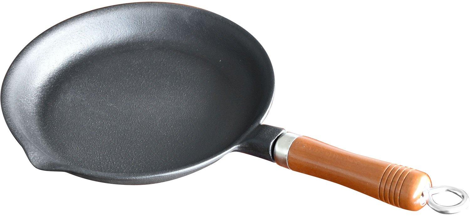 

Сковорода из чугуна Намбу с деревянной ручкой, сделано из чугуна, Япония,