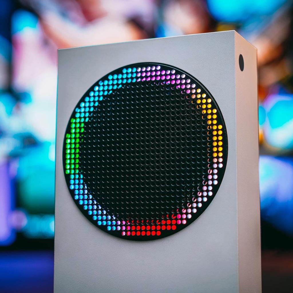 eXtremeRate RGB LED Light Strip for Xbox Series S Console Fan 39 Multicolor Changeable Flexible Tape Light Strip Kit with IR DIY Decoration Accessory