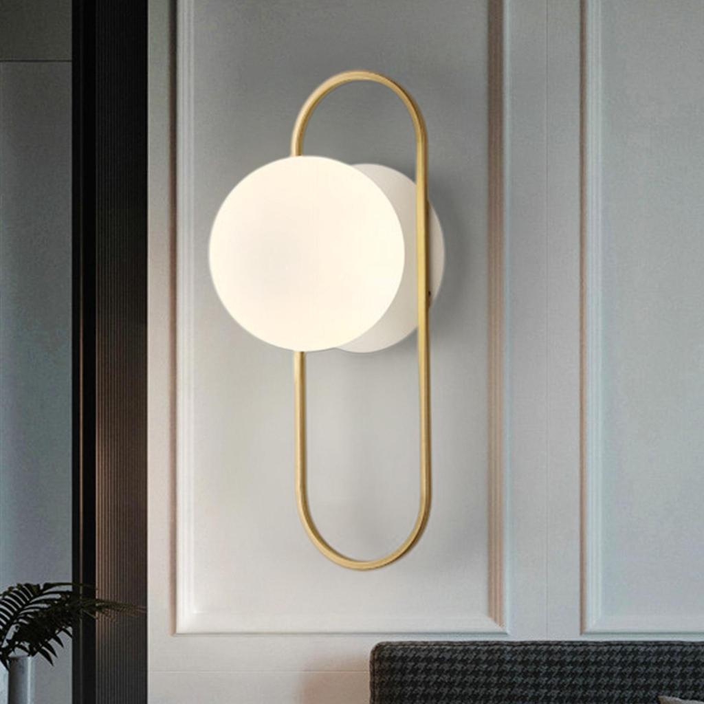 Mid Century Wall Sconces Lamp Luminaire with G9 Bulb Lighting Glass Shade Fixtures Hallway