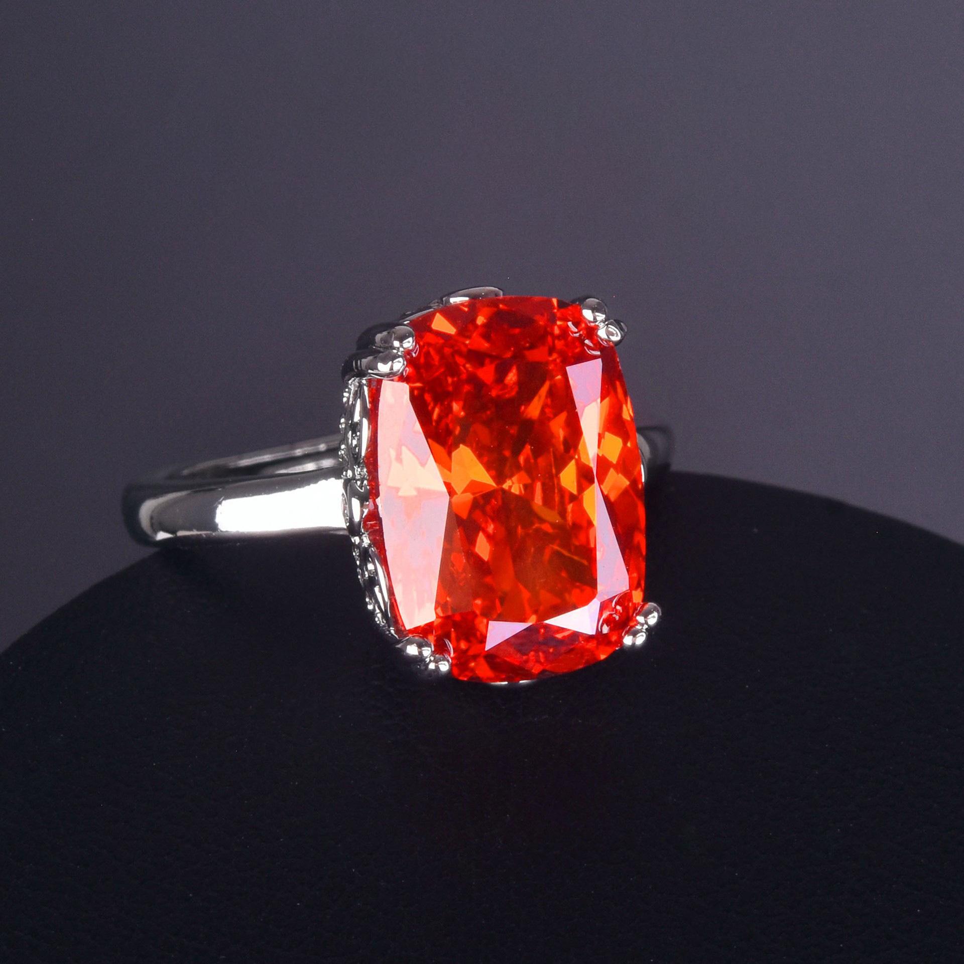 

Набор ожерелья Seiko Bird S Nest Ice Flower Cut Zircon Высокий стиль Фантастический красный Свадебные аксессуары для платья Серьги Кольцо Женщины